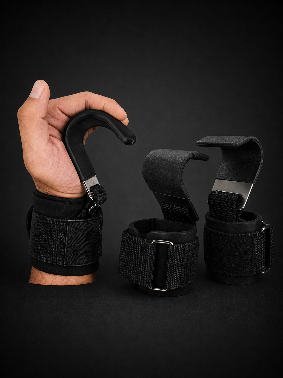 Gancho Correas Levantamiento Straps Gym